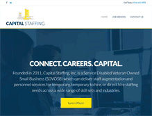 Tablet Screenshot of mycapitalstaffing.com